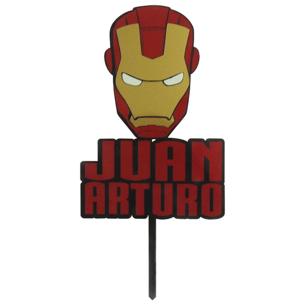 Cake topper de Ironman personalizado - 15x30 cm (10140)