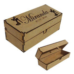 Caja Rectangular Abatible Con Grabado Personalizado