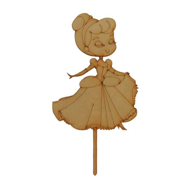 Cake topper de cenicienta - 12x22 cm (10168)