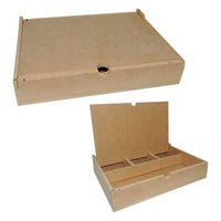 Caja Abatible Con 4 Divisiones En Madera Mdf