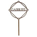 Cake topper minimalista con nombre personalizado - 14x25 cm (6065)