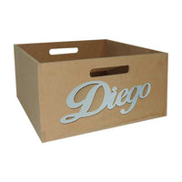 Caja Con Agarradera Con Nombre Personalizado