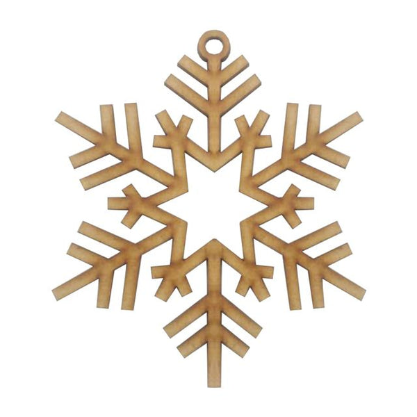 Adorno navideño de copo de nieve mdf 3mm - 50 cm de diámetro (7664)