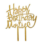 Cake topper Happy Birthday personalizado - 20x24 cm (10046)