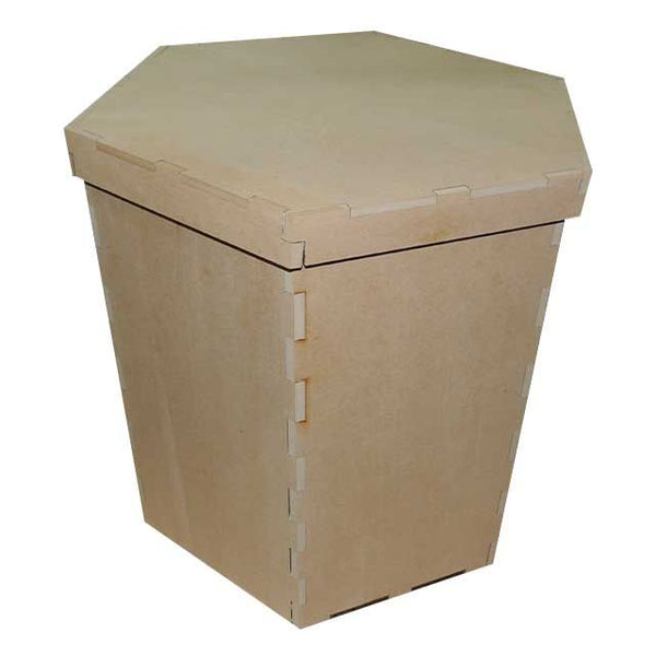 Caja Hexagonal Con Tapa